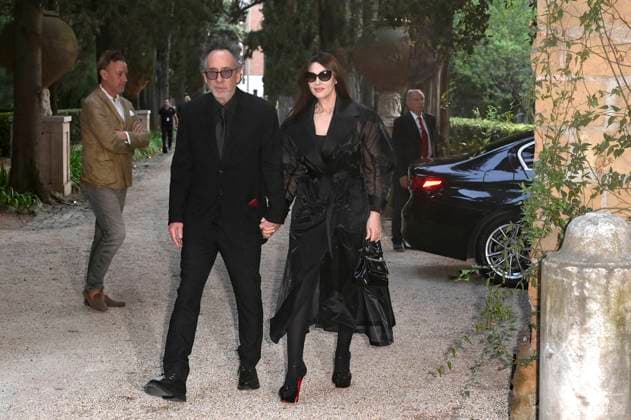 Tim Burton with partner Monica Bellucci at the 64 Globi d Oro 2024 awards ceremony at the Accademia Tedesca di Roma Villa Massimo Rome, 03 07 2024 Foto:xA.xM.xTinghinox xFuturexImagex globo_doro_4824