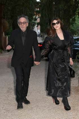 Tim Burton with partner Monica Bellucci at the 64 Globi d Oro 2024 awards ceremony at the Accademia Tedesca di Roma Villa Massimo Rome, 03 07 2024 Foto:xA.xM.xTinghinox xFuturexImagex globo_doro_4833