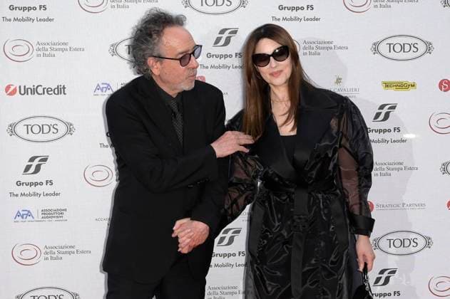 Tim Burton with partner Monica Bellucci at the 64 Globi d Oro 2024 awards ceremony at the Accademia Tedesca di Roma Villa Massimo Rome, 03 07 2024 Foto:xA.xM.xTinghinox xFuturexImagex globo_doro_4845