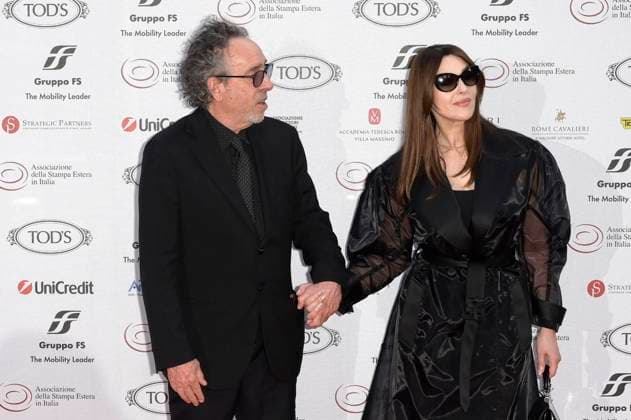 Tim Burton with partner Monica Bellucci at the 64 Globi d Oro 2024 awards ceremony at the Accademia Tedesca di Roma Villa Massimo Rome, 03 07 2024 Foto:xA.xM.xTinghinox xFuturexImagex globo_doro_4846