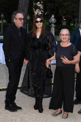 Tim Burton with partner Monica Bellucci and guest at the 64 Globi d Oro 2024 awards ceremony at the Accademia Tedesca di Roma Villa Massimo Rome, 03 07 2024 Foto:xA.xM.xTinghinox xFuturexImagex globo_doro_4859