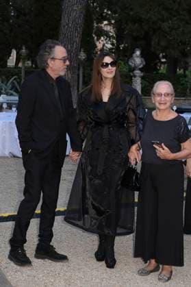 Tim Burton with partner Monica Bellucci and guest at the 64 Globi d Oro 2024 awards ceremony at the Accademia Tedesca di Roma Villa Massimo Rome, 03 07 2024 Foto:xA.xM.xTinghinox xFuturexImagex globo_doro_4860