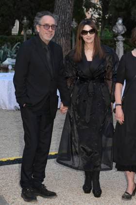Tim Burton with partner Monica Bellucci at the 64 Globi d Oro 2024 awards ceremony at the Accademia Tedesca di Roma Villa Massimo Rome, 03 07 2024 Foto:xA.xM.xTinghinox xFuturexImagex globo_doro_4861