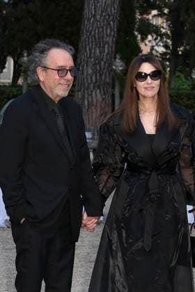 Tim Burton with partner Monica Bellucci at the 64 Globi d Oro 2024 awards ceremony at the Accademia Tedesca di Roma Villa Massimo Rome, 03 07 2024 Foto:xA.xM.xTinghinox xFuturexImagex globo_doro_4862