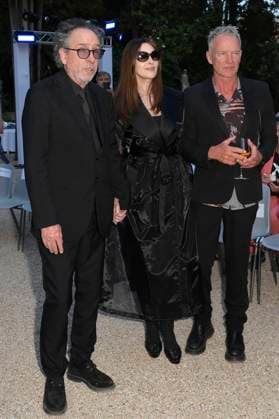 Tim Burton, Monica Bellucci and Sting at the 64 Globi d Oro 2024 awards ceremony at the Accademia Tedesca di Roma Villa Massimo Rome, 03 07 2024 Foto:xA.xM.xTinghinox xFuturexImagex globo_doro_4866
