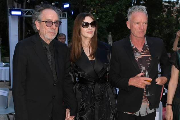 Tim Burton, Monica Bellucci and Sting at the 64 Globi d Oro 2024 awards ceremony at the Accademia Tedesca di Roma Villa Massimo Rome, 03 07 2024 Foto:xA.xM.xTinghinox xFuturexImagex globo_doro_4868