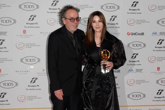 Tim Burton with partner Monica Bellucci at the 64 Globi d Oro 2024 awards ceremony at the Accademia Tedesca di Roma Villa Massimo Rome, 03 07 2024 Foto:xA.xM.xTinghinox xFuturexImagex globo_doro_4901