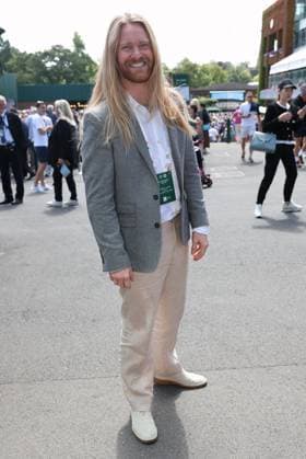 . 04 07 2024. London, United Kingdom. Greg Rutherford arriving on day four of the Wimbledon Tennis Championships in London.  xStephenxLockx xi-Imagesx IIM-25349-0008