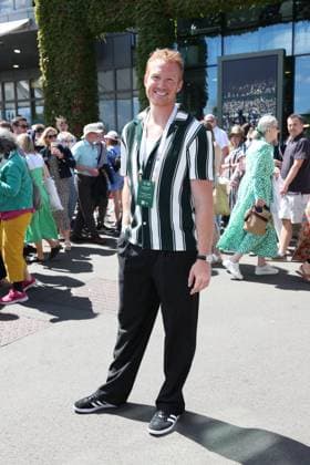 . 04 07 2024. London, United Kingdom. Greg Rutherford arriving on day four of the Wimbledon Tennis Championships in London.  xStephenxLockx xi-Imagesx IIM-25349-0009
