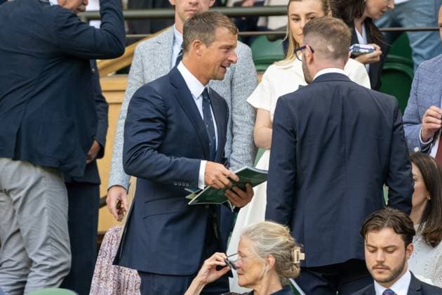 Bear Grylls watches tennis from the Royal Box on the fourth day of the Wimbledon tennis championships held at the All England Lawn Tennis & Croquet Club. Featuring: Bear Grylls Where: London, London, United Kingdom When: 04 Jul 2024 Credit: Ray Tang Cover Images **STRICTLY EDITORIAL USE ONLY** EDITORIAL USE ONLY. NOT FOR USE BY NEWSPAPERS BASED IN THE UK. Copyright: xx coverimg53920783