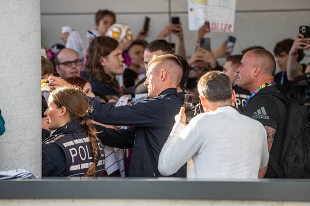 Arrival of the German national soccer team at the Mövenpick Hotel at Stuttgart Airport Copyright: xSimonxAdomatx