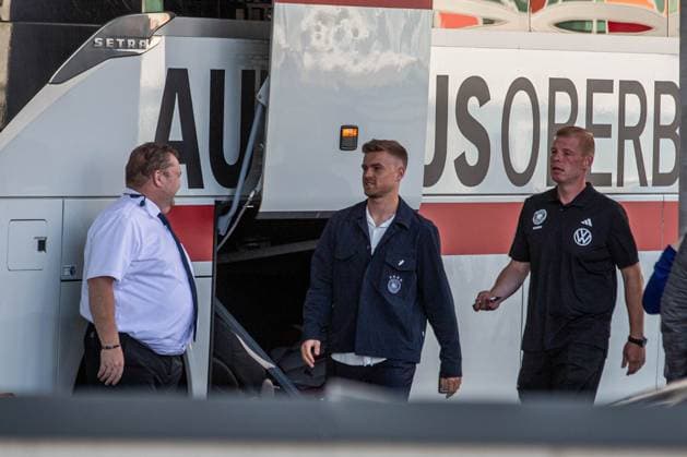 Arrival of the German national soccer team at the Mövenpick Hotel at Stuttgart Airport Copyright: xSimonxAdomatx