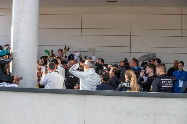 Arrival of the German national soccer team at the Mövenpick Hotel at Stuttgart Airport Copyright: xSimonxAdomatx