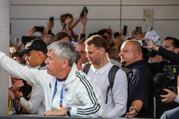 Arrival of the German national soccer team at the Mövenpick Hotel at Stuttgart Airport Copyright: xSimonxAdomatx