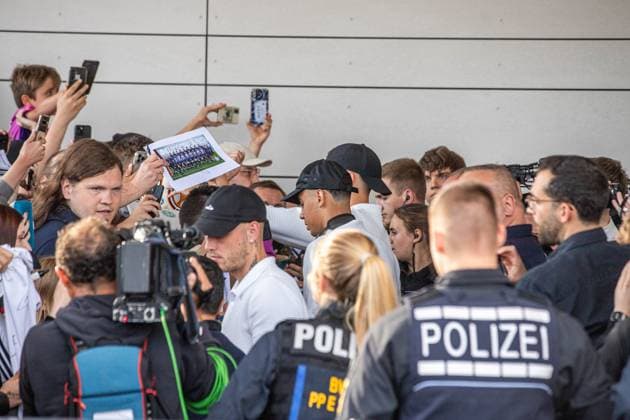 Arrival of the German national soccer team at the Mövenpick Hotel at Stuttgart Airport Copyright: xSimonxAdomatx