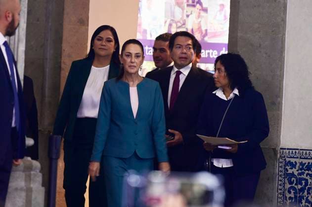 Mexiko, Claudia Sheinbaum Pressekonferenz in Mexiko-Stadt Incoming President of Mexico Claudia Sheinbaum Pardo, attending at the presentation of the third part of her government cabinet at Museo Interactivo de EconomoÂ­a Mexico City Mexico - ZUMAe321 20240704_zia_e321_002 Copyright: xCarlosxTischlerx