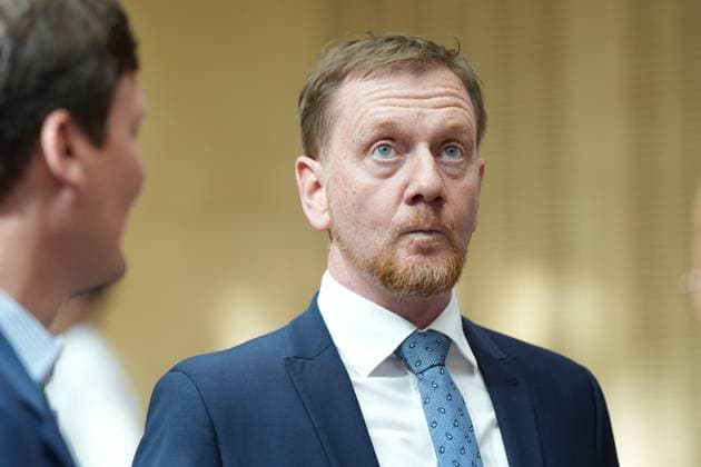 BUNDESRAT, 1046. Plenarsitzung Michael Kretschmer (CDU) Ministerpraesident von Sachsen im Portrait im Plenarsaal bei der 1046.. Bundesratssitzung, Berlin, 05.07.2024 Berlin Berlin Deutschland *** FEDERAL COUNCIL, 1046 plenary session Michael Kretschmer CDU State Premier of Saxony in portrait in the plenary hall at the 1046 Bundesrat session, Berlin, 05 07 2024 Berlin Berlin Germany