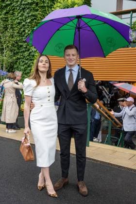 Adam Peaty and Holly Ramsay attend the Wimbledon tennis championships held at the All England Lawn Tennis & Croquet Club. Featuring: Adam Peaty, Holly Ramsay Where: London, London, United Kingdom When: 06 Jul 2024 Credit: Ray Tang Cover Images **STRICTLY EDITORIAL USE ONLY** EDITORIAL USE ONLY. NOT FOR USE BY NEWSPAPERS BASED IN THE UK. Copyright: xx coverimg53925676