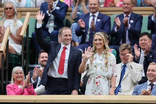 . 06 07 2024. London, United Kingdom. Sporting stars in the Royal Box on day six of the Wimbledon Tennis Championships in London.  xStephenxLockx xi-Imagesx IIM-25356-0037
