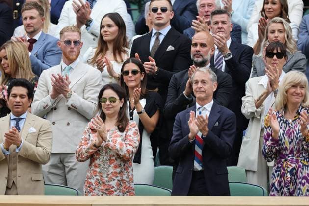 . 06 07 2024. London, United Kingdom. Sporting stars in the Royal Box on day six of the Wimbledon Tennis Championships in London.  xStephenxLockx xi-Imagesx IIM-25356-0045