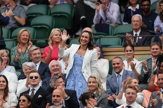 . 06 07 2024. London, United Kingdom. Sporting stars in the Royal Box on day six of the Wimbledon Tennis Championships in London.  xStephenxLockx xi-Imagesx IIM-25356-0050