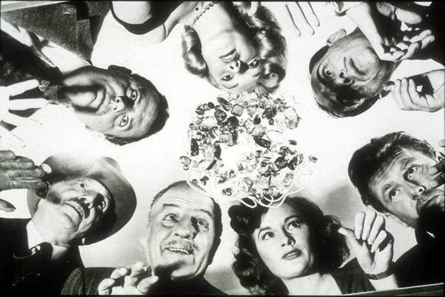 Archivbilder der Woche KW27 The Asphalt Jungle (1950) - filmstill The Asphalt Jungle (1950) Promo shot of Marilyn Monroe, Louis Calhern, Marc Lawrence, Sterling Hayden, Jean Hagen & Sam Jaffe - - - EDITORIAL USE ONLY Copyright: xCAP MFSx