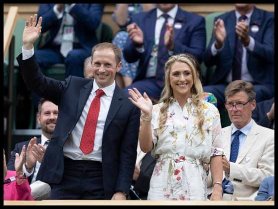 . 06 07 2024. London, United Kingdom. Jason and Laura Kenny in the Royal Box on day six of the Wimbledon Tennis Championships in London.  xStephenxLockx xi-Imagesx IIM-25356-0065
