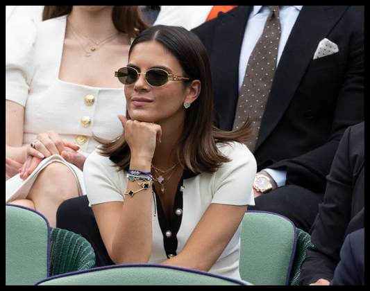 . 06 07 2024. London, United Kingdom. Maria Guardiola daughter of Pep Guardiola in the Royal Box on day six of the Wimbledon Tennis Championships in London.  xStephenxLockx xi-Imagesx IIM-25356-0074