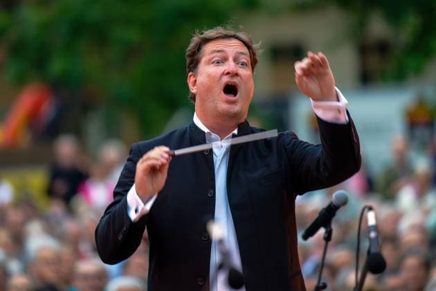Music Art Culture Symphony Orchestra Classic 6 07 2024 Potsdam State Capital Brandenburg Classic at Weberplatz 2024 15 years Symphony Orchestra Collegium musicum Potsdam Artistic Director Dr Knut Andreas Potsdam Brandenurg GER