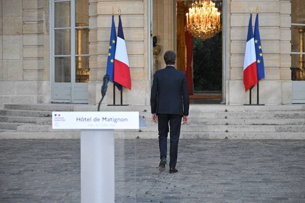 News Themen der Woche KW27 News Bilder des Tages Gabriel Attal after results of the 2nd round legislative elections in Paris French Prime Minister Gabriel Attal pictured after address a speech after the announcement of the results of the second round of French parliamentary legislative elections at the Hotel de Matignon in Paris, France on July 7, 2024. Photo by Eliot Blondet ABACAPRESS.COM Paris France  Copyright: xBlondetxEliot ABACAx