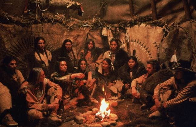 Dances with Wolves (1990) - filmstill Dances with Wolves (1990) Floyd Red Crow Westerman, Graham Greene, Rodney A. Grant, Kevin Costner, Michael Spears & Nathan Lee Chasing His Horse - - - EDITORIAL USE ONLY Copyright: xCAP KFSx