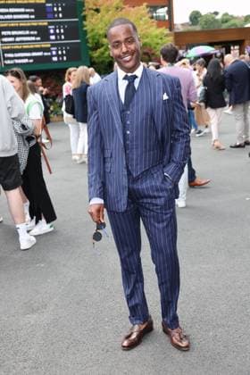. 08 07 2024. London, United Kingdom. Ncuti Gatwa arriving on day eight of the Wimbledon Tennis Championships in London.  xStephenxLockx xi-Imagesx IIM-25360-0001