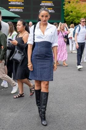 Cora CorrÃ attends the eighth day of the Wimbledon tennis championships held at the All England Lawn Tennis & Croquet Club. Featuring: Cora CorrÃ Where: London, London, United Kingdom When: 08 Jul 2024 Credit: Ray Tang Cover Images **STRICTLY EDITORIAL USE ONLY** EDITORIAL USE ONLY. NOT FOR USE BY NEWSPAPERS BASED IN THE UK. Copyright: xx coverimg53932807