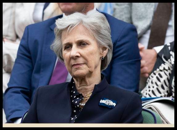 . 08 07 2024. London, United Kingdom. The Duchess of Gloucester in the Royal Box on day eight of the Wimbledon Tennis Championships in London.  xStephenxLockx xi-Imagesx IIM-25360-0051