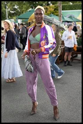 . 08 07 2024. London, United Kingdom. Actress Jodie Turner-Smith on day eight of the Wimbledon Tennis Championships in London.  xStephenxLockx xi-Imagesx IIM-25360-0055