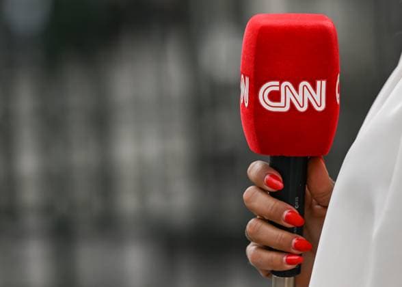 2024 French Legislative Election - Outcome And New National Assembly PARIS, FRANCE - JULY 08: CNN microphone held by a reporter outside the entrance gate to the Palais Bourbon, home to the French National Assembly, on July 08, 2024, in Paris, France. Paris France  Copyright: xArturxWidakx originalFilename: widak-2024fren240708_np7DW.jpg