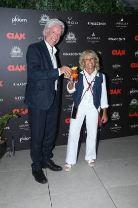 Rome: Rome, Hotel Anantara Palazzo Naiadi Ceremony of the Ciak d Oro TV Series 2024 , In the photo: Cinzia Th Torrini with Ralph Rome  - ZUMAp169 20240709_zea_p169_388 Copyright: xVincenzoxLandix