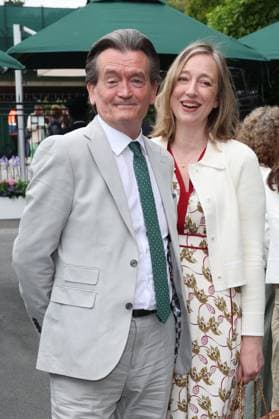 . 10 07 2024. London, United Kingdom. Feargal Sharkey and wife arriving on day ten of the Wimbledon Tennis Championships in London.  xStephenxLockx xi-Imagesx IIM-25368-0002