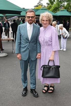 . 10 07 2024. London, United Kingdom. Bjorn Ulvaeus arriving on day ten of the Wimbledon Tennis Championships in London.  xStephenxLockx xi-Imagesx IIM-25368-0007