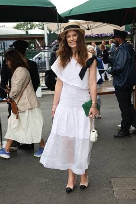 . 10 07 2024. London, United Kingdom. Kiera Knightley arriving on day ten of the Wimbledon Tennis Championships in London.  xStephenxLockx xi-Imagesx IIM-25368-0028