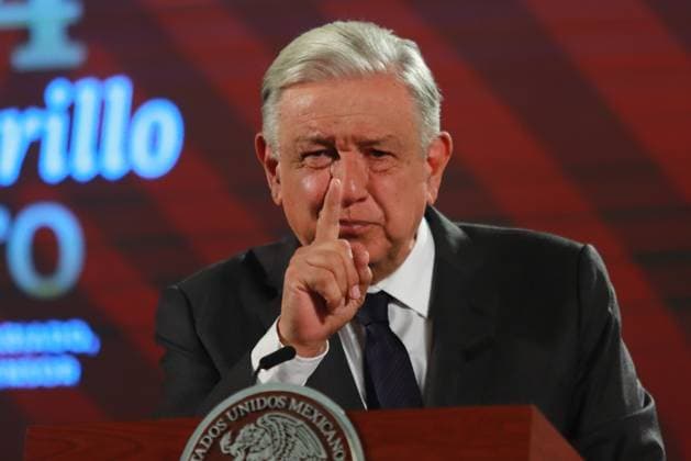 Mexico™s President Andres Manuel Lopez Obrador Briefing Mexico s President Andres Manuel Lopez Obrador, talks about the restoration program for rural heritage damaged by the 2017 earthquake in the states of Morelos, Puebla, Oaxaca, Chiapas and Mexico City, as well as the progress on the trains, during a briefing conference at National Palace. on July 10, 2024 in Mexico City, Mexico. (Photo by Carlos Santiago Eyepix Group) Copyright: xCarlosxSantiago xEyepixxGroupx CS_10072024_125854
