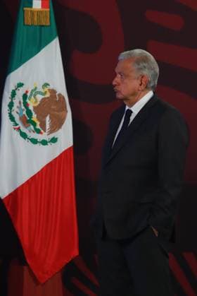 Mexico™s President Andres Manuel Lopez Obrador Briefing Mexico s President Andres Manuel Lopez Obrador, talks about the restoration program for rural heritage damaged by the 2017 earthquake in the states of Morelos, Puebla, Oaxaca, Chiapas and Mexico City, as well as the progress on the trains, during a briefing conference at National Palace. on July 10, 2024 in Mexico City, Mexico. (Photo by Carlos Santiago Eyepix Group) Copyright: xCarlosxSantiago xEyepixxGroupx CS_10072024_125859
