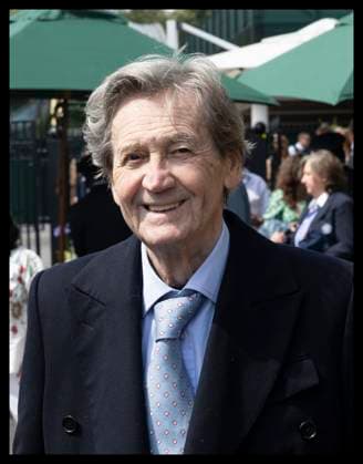 . 11 07 2024. London, United Kingdom. Melvyn Bragg arriving on day eleven of the Wimbledon Tennis Championships in London.  xStephenxLockx xi-Imagesx IIM-25370-0007