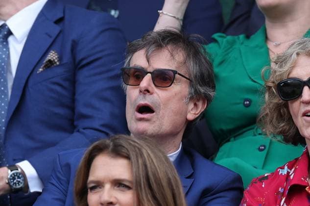 . 11 07 2024. London, United Kingdom. Robert Peston in the Royal Box on day eleven of the Wimbledon Tennis Championships in London.  xStephenxLockx xi-Imagesx IIM-25370-0018