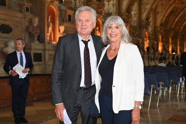 Sepp MAIER Former soccer goalkeeper with his wife Monika Award of the Bavarian Order of Merit in the Antiquariat of the Residenz in Munich on 10 07 2024
