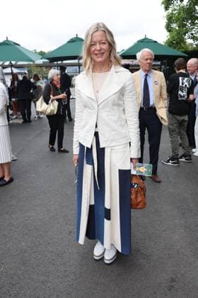 . 12 07 2024. London, United Kingdom. Katherine Jenkins arriving on day twelve of the Wimbledon Tennis Championships in London.  xStephenxLockx xi-Imagesx IIM-25373-0007