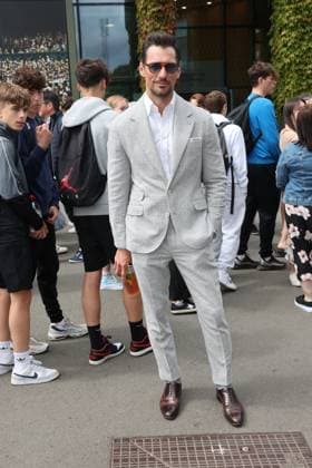 . 12 07 2024. London, United Kingdom. David Gandy arriving on day twelve of the Wimbledon Tennis Championships in London.  xStephenxLockx xi-Imagesx IIM-25373-0021