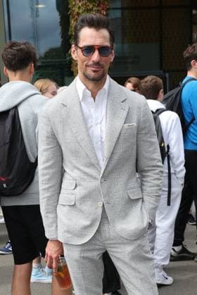 . 12 07 2024. London, United Kingdom. David Gandy arriving on day twelve of the Wimbledon Tennis Championships in London.  xStephenxLockx xi-Imagesx IIM-25373-0022
