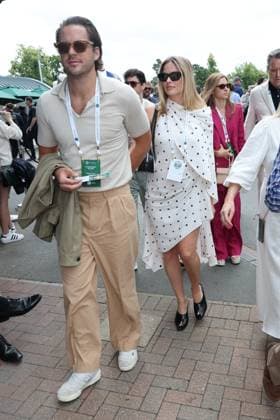 . 12 07 2024. London, United Kingdom. Margot Robbie arriving on day twelve of the Wimbledon Tennis Championships in London.  xStephenxLockx xi-Imagesx IIM-25373-0035