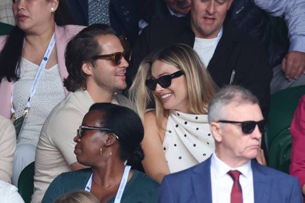 . 12 07 2024. London, United Kingdom. Margot Robbie on day twelve of the Wimbledon Tennis Championships in London.  xStephenxLockx xi-Imagesx IIM-25373-0086